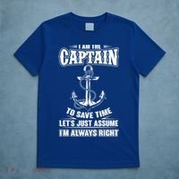 I Am The Captain Boat Captain Funny Gift T-Shirt thumb 5