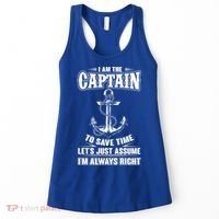 I Am The Captain Boat Captain Funny Gift Women's Tank Top thumb 0