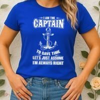 I Am The Captain Boat Captain Funny Gift Women's T-Shirt thumb 2