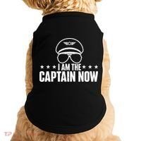 I Am the Captain Now Airplane Aircraft Lover Airline Pilot Doggie Tank thumb 0