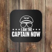 I Am the Captain Now Airplane Aircraft Lover Airline Pilot Coaster thumb 0