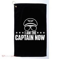 I Am the Captain Now Airplane Aircraft Lover Airline Pilot Golf Towel thumb 0