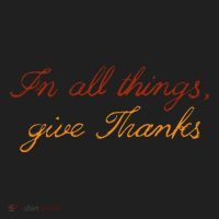 In All Things Give Thanks Thanksgiving Inspirational Women's Sweatshirt thumb 2