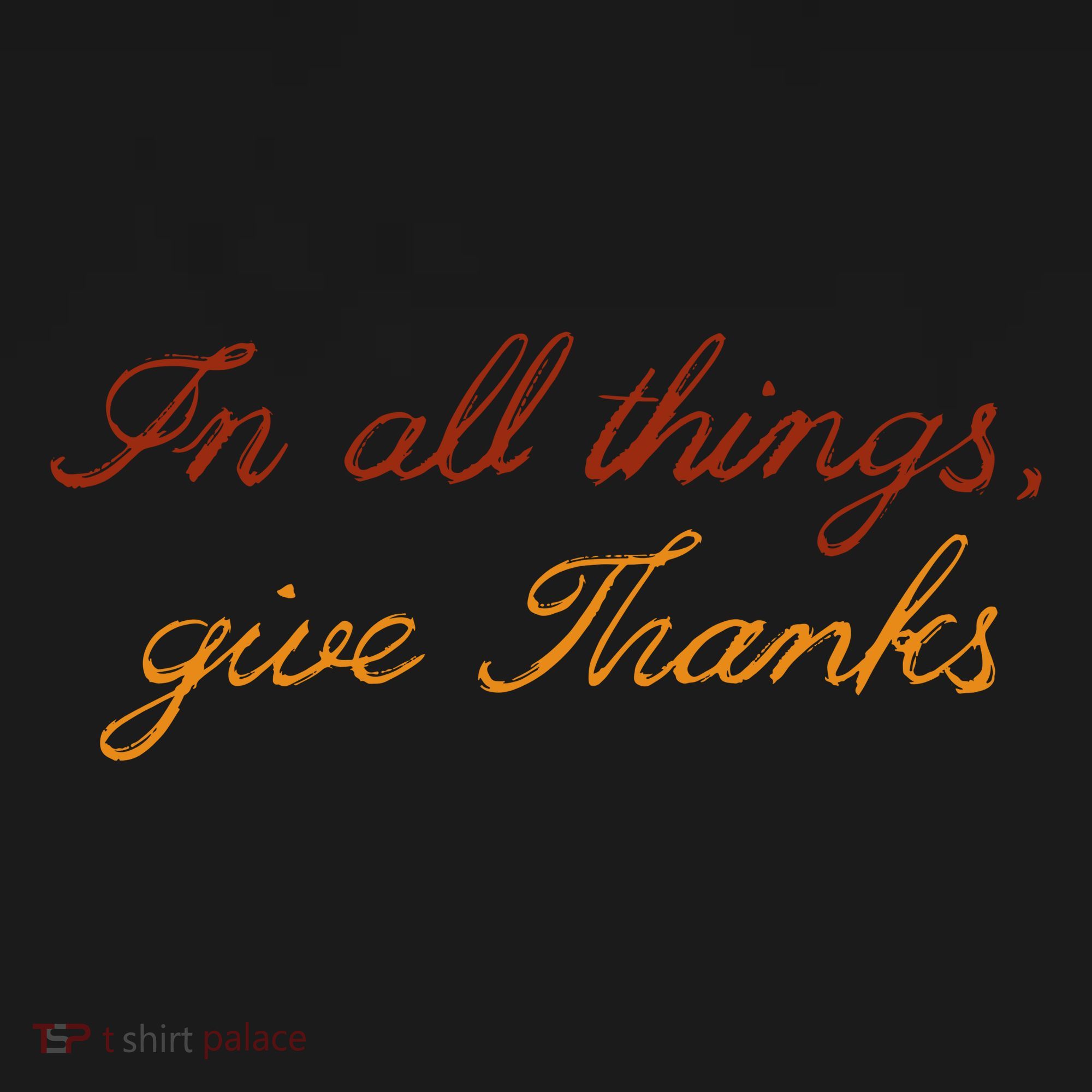 In All Things Give Thanks Thanksgiving Inspirational Coaster