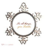 In All Things Give Thanks Thanksgiving Inspirational Ornament thumb 0