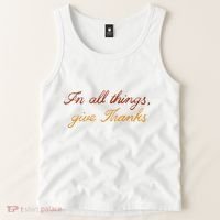 In All Things Give Thanks Thanksgiving Inspirational Tank Top thumb 2