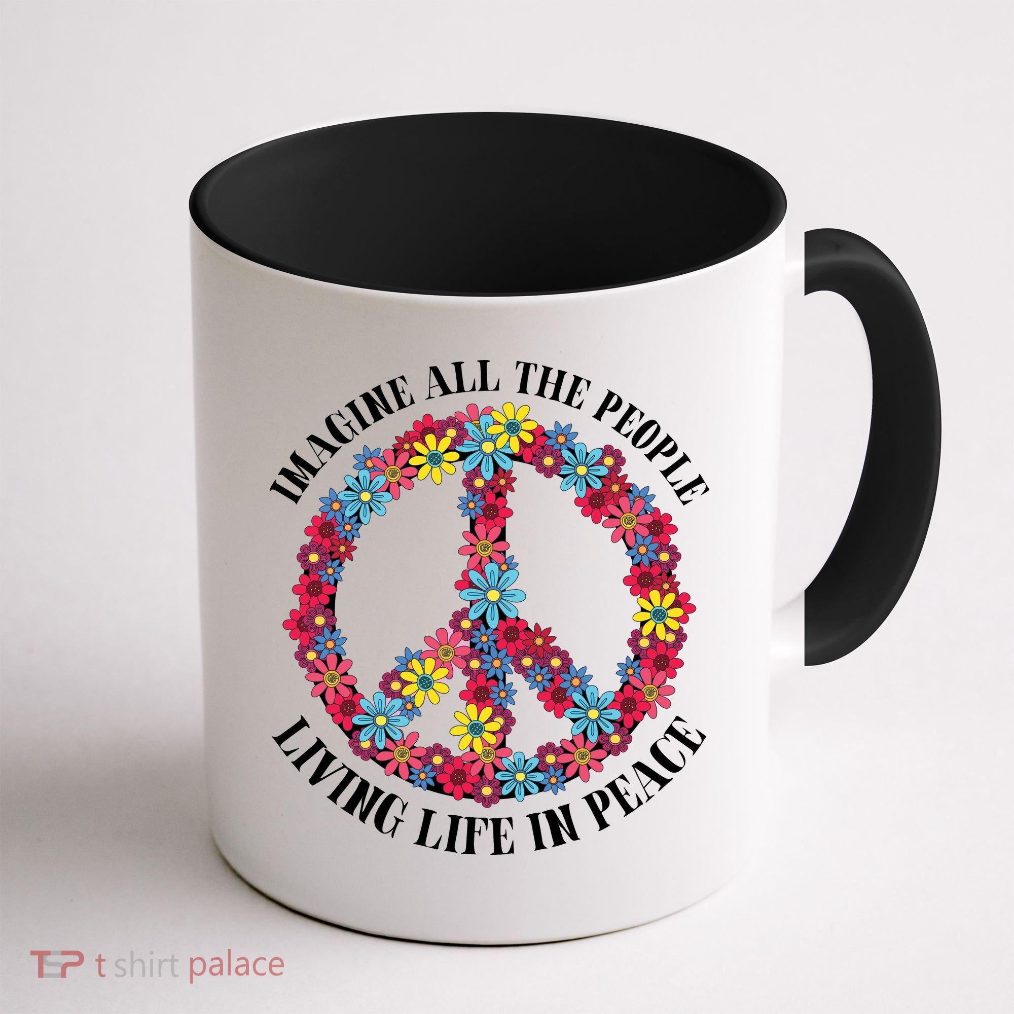 Imagine All The People Living Life In Peace Coffee Mug