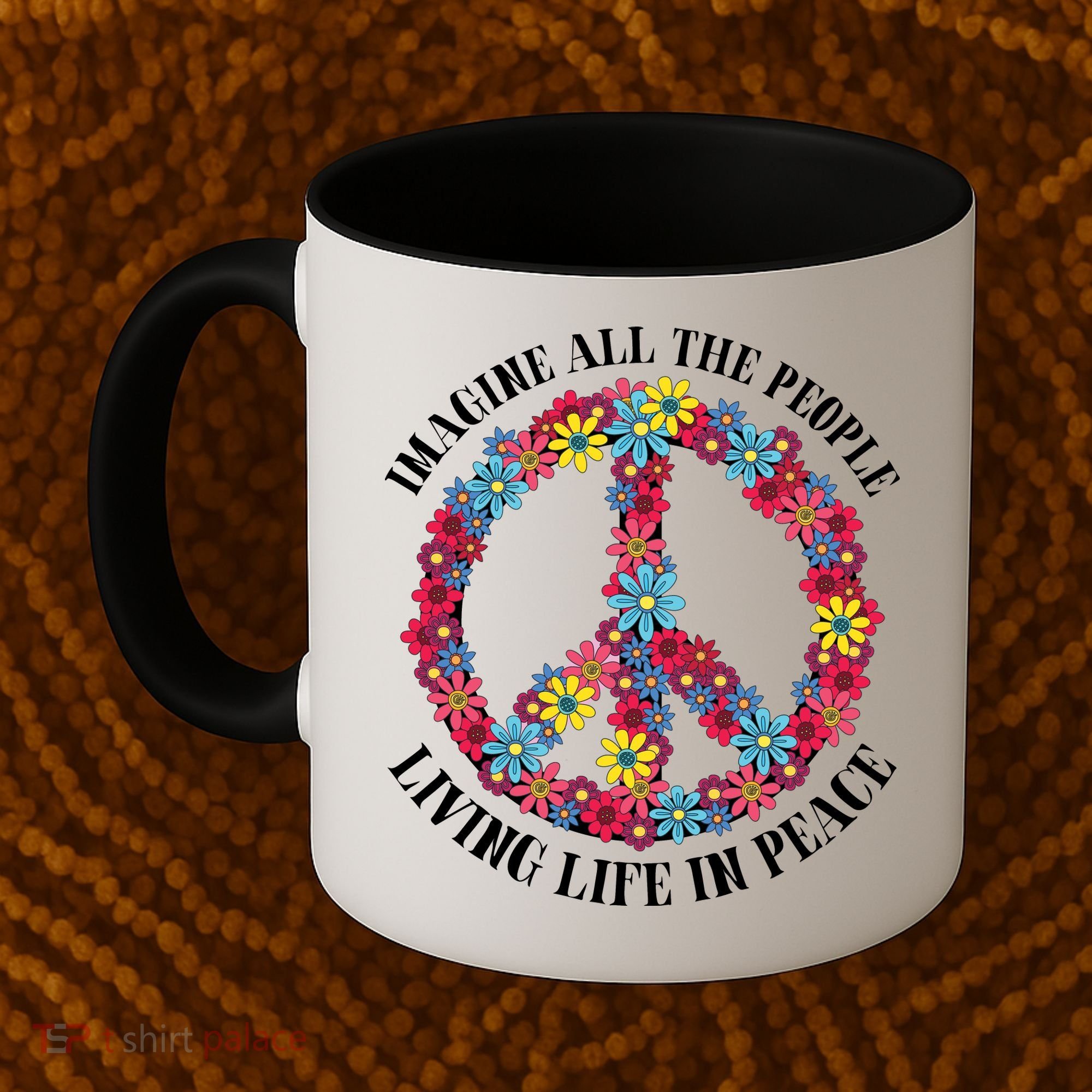 Imagine All The People Living Life In Peace Coffee Mug