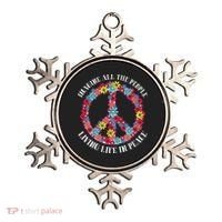 Imagine All The People Living Life In Peace Ornament thumb 0