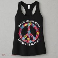 Imagine All The People Living Life In Peace Women's Tank Top thumb 3