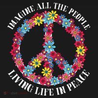 Imagine All The People Living Life In Peace Women's Tank Top thumb 5