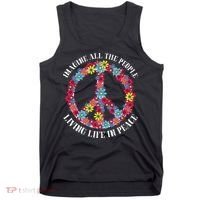 Imagine All The People Living Life In Peace Tank Top thumb 0