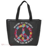 Imagine All The People Living Life In Peace Tote Bag thumb 0