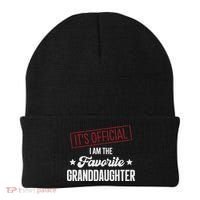 I Am The Favorite Granddaughter Funny Beanie thumb 0