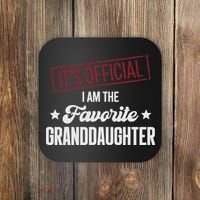 I Am The Favorite Granddaughter Funny Coaster thumb 0