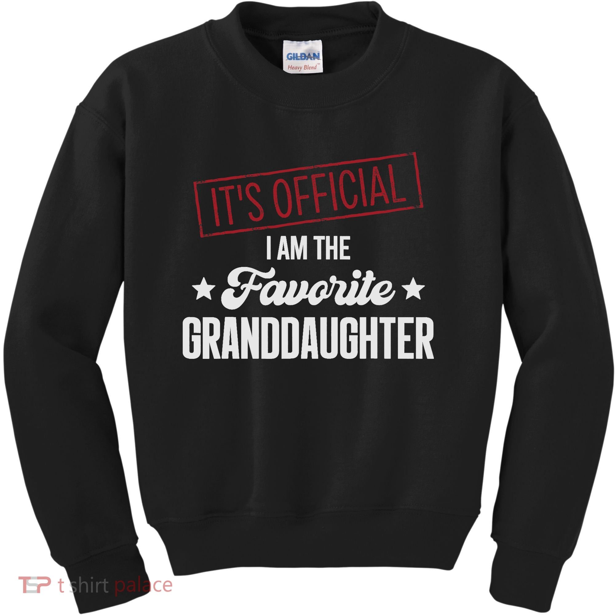 I Am The Favorite Granddaughter Funny Kids Sweatshirt