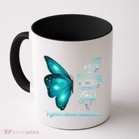 I Am The Storm Thyroid Cancer Awareness Butterfly Gift Coffee Mug thumb 0