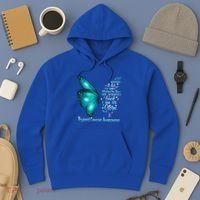 I Am The Storm Thyroid Cancer Awareness Butterfly Gift Hoodie thumb 3