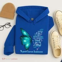 I Am The Storm Thyroid Cancer Awareness Butterfly Gift Hoodie thumb 4
