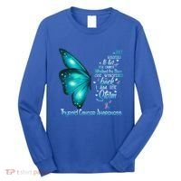 I Am The Storm Thyroid Cancer Awareness Butterfly Gift Long Sleeve Shirt thumb 0