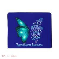 I Am The Storm Thyroid Cancer Awareness Butterfly Gift Mousepad thumb 0