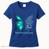 I Am The Storm Thyroid Cancer Awareness Butterfly Gift Women's T-Shirt thumb 0