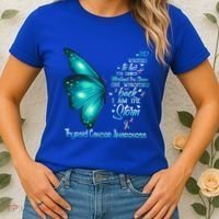I Am The Storm Thyroid Cancer Awareness Butterfly Gift Women's T-Shirt thumb 2