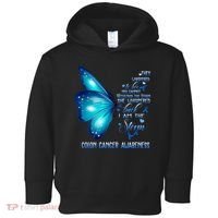 I Am The Storm Colon Cancer Awareness Butterfly Toddler Hoodie thumb 0