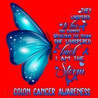 I Am The Storm Colon Cancer Awareness Butterfly Santa Hat thumb 1