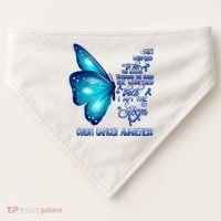 I Am The Storm Colon Cancer Awareness Butterfly USA-Made Doggie Bandana thumb 0