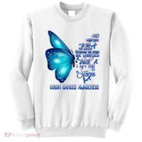 I Am The Storm Colon Cancer Awareness Butterfly Sweatshirt thumb 0