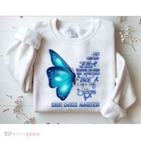 I Am The Storm Colon Cancer Awareness Butterfly Sweatshirt thumb 2
