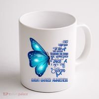 I Am The Storm Colon Cancer Awareness Butterfly Coffee Mug thumb 1