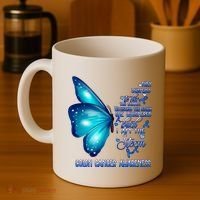 I Am The Storm Colon Cancer Awareness Butterfly Coffee Mug thumb 4