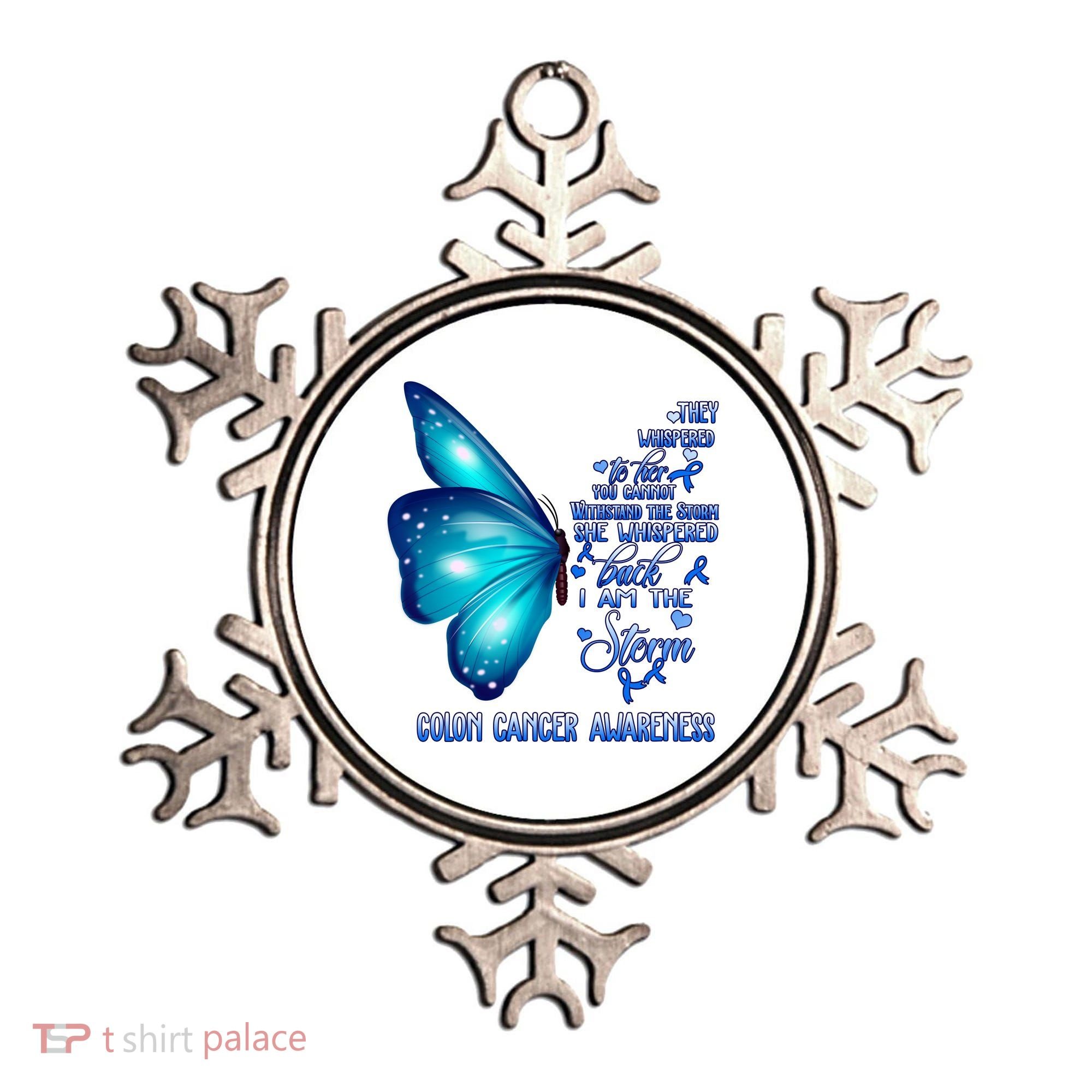 I Am The Storm Colon Cancer Awareness Butterfly Ornament