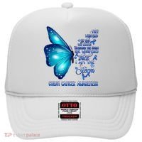 I Am The Storm Colon Cancer Awareness Butterfly Hat thumb 0