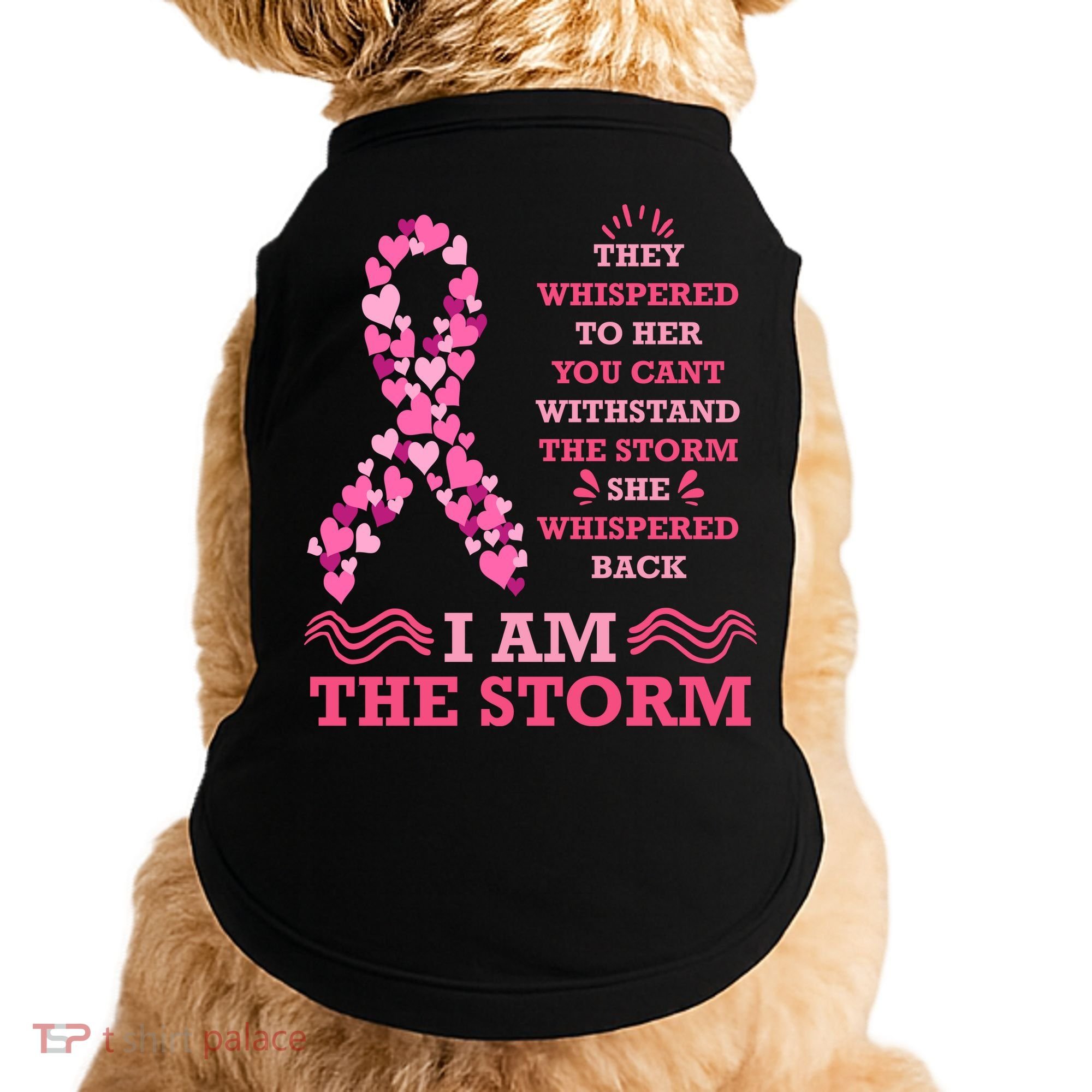 I Am The Storm Breast Cancer Ribbon Doggie Tank