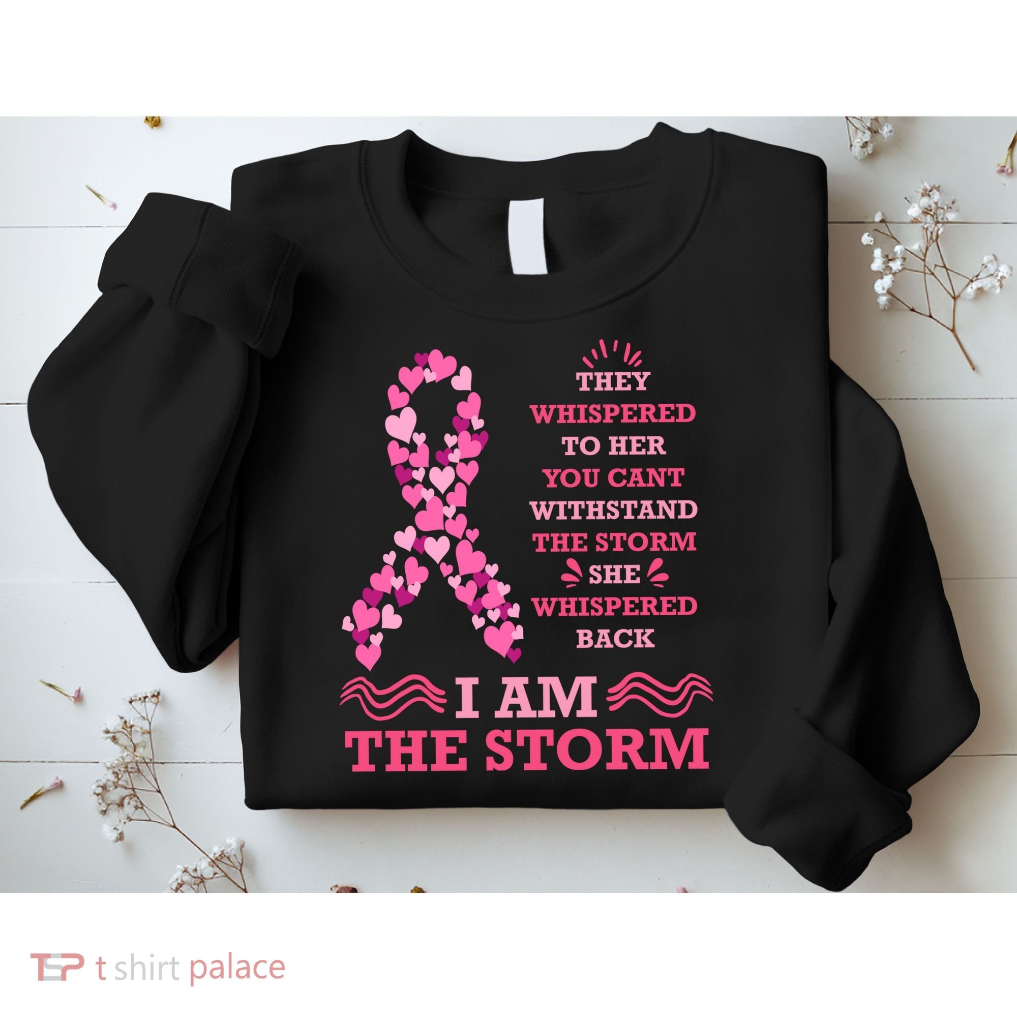 I Am The Storm Breast Cancer Ribbon Sweatshirt