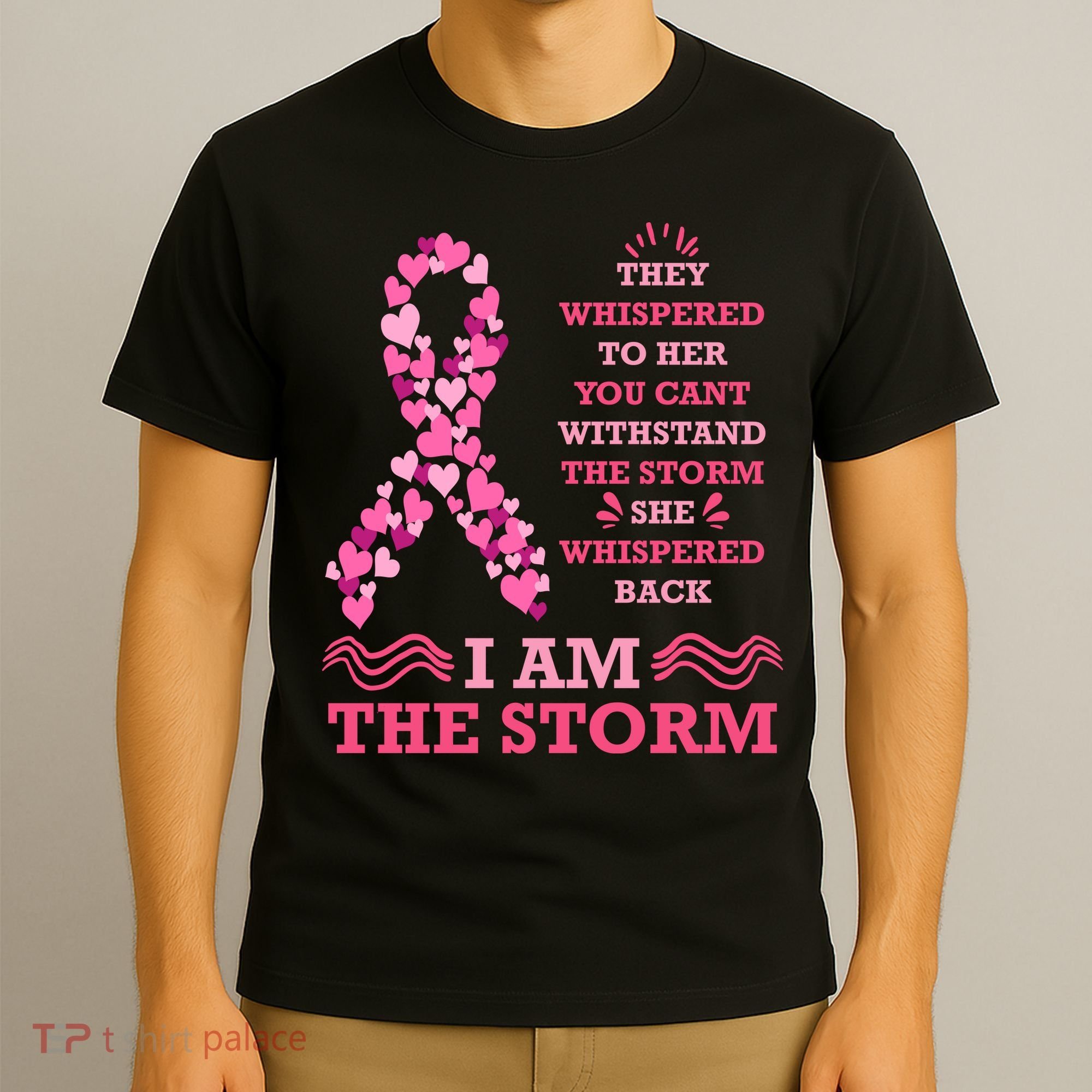 I Am The Storm Breast Cancer Ribbon T-Shirt
