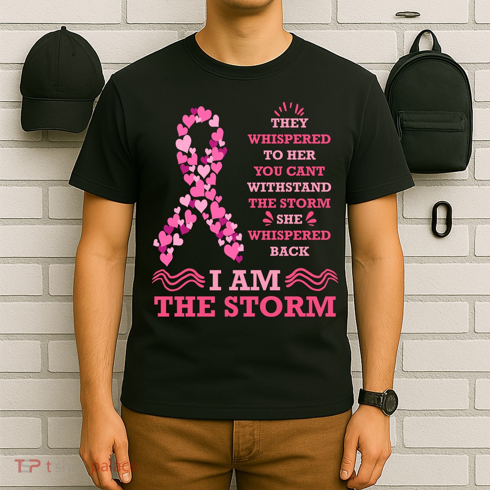 I Am The Storm Breast Cancer Ribbon T-Shirt