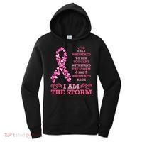 I Am The Storm Breast Cancer Ribbon Women's Hoodie thumb 0
