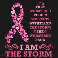 I Am The Storm Breast Cancer Ribbon Ornament thumb 1