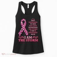 I Am The Storm Breast Cancer Ribbon Women's Tank Top thumb 0