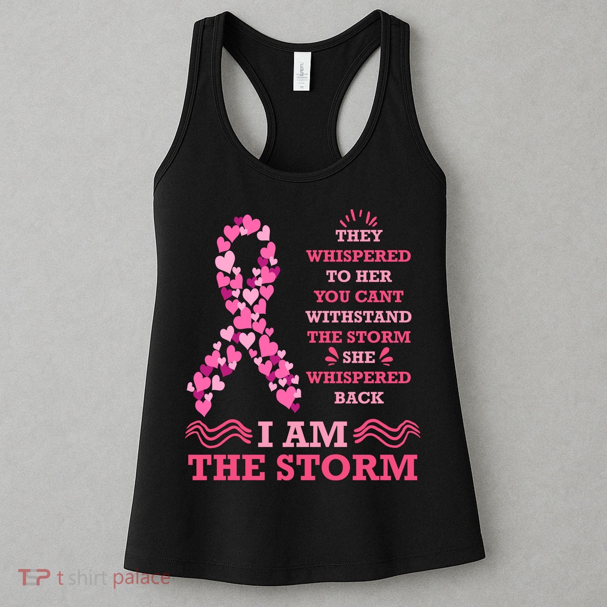 I Am The Storm Breast Cancer Ribbon Women's Tank Top