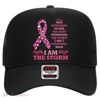 I Am The Storm Breast Cancer Ribbon Hat thumb 0