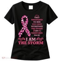 I Am The Storm Breast Cancer Ribbon Women's T-Shirt thumb 0