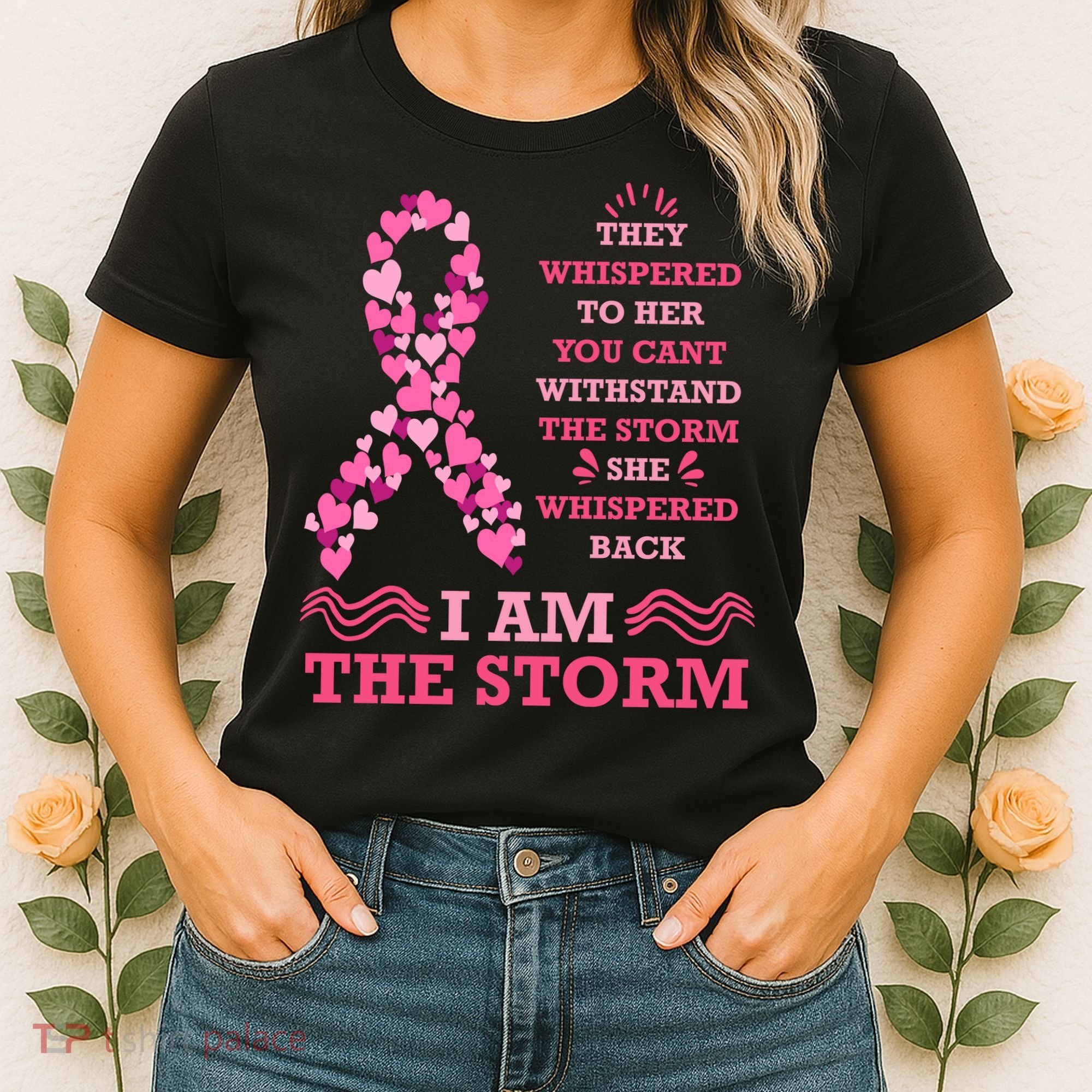 I Am The Storm Breast Cancer Ribbon Women's T-Shirt