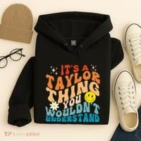 It's A T.aylor Thing You Wouldn't Understand Retro Groovy Hoodie thumb 4