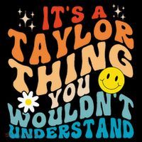 It's A T.aylor Thing You Wouldn't Understand Retro Groovy Mousepad thumb 1