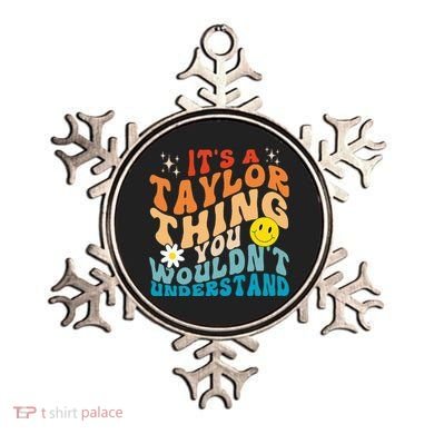 It's A T.aylor Thing You Wouldn't Understand Retro Groovy Ornament